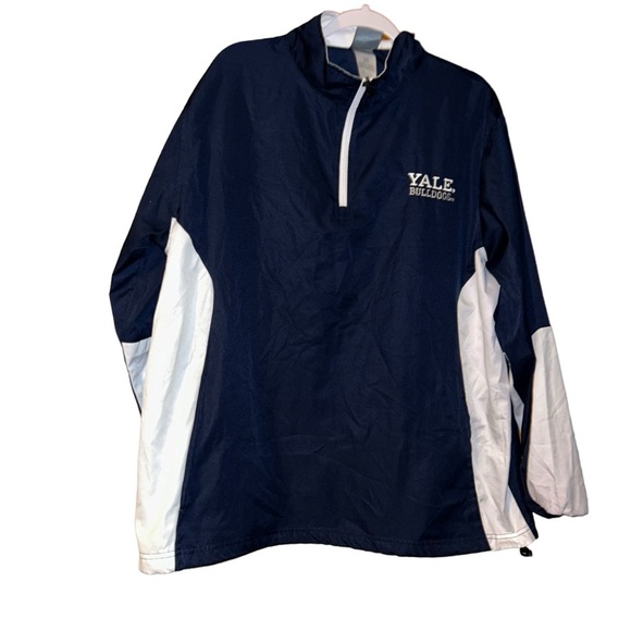 Men's Yale University Bulldogs Logo Quarter-Zip Pullover Jacket size large L - Picture 1 of 4